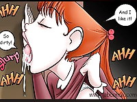 Daddy is fucking a young babe in the hot anal comics